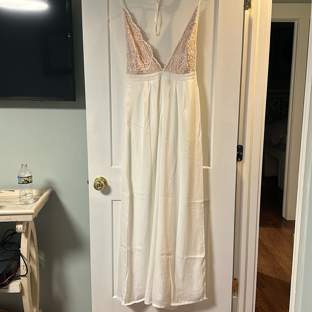 Hello Molly white lace jumpsuit